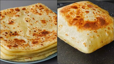 Egg Milk Paratha Recipe _ Egg Milk Flatten Bread _ Easy