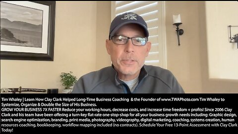 Entrepreneur | Learn How Clay Clark Helped Long-Time Business Coaching Client & the Founder of www.TWAPhoto.com Tim Whaley to Systemize, Organize & Double the Size of His Business