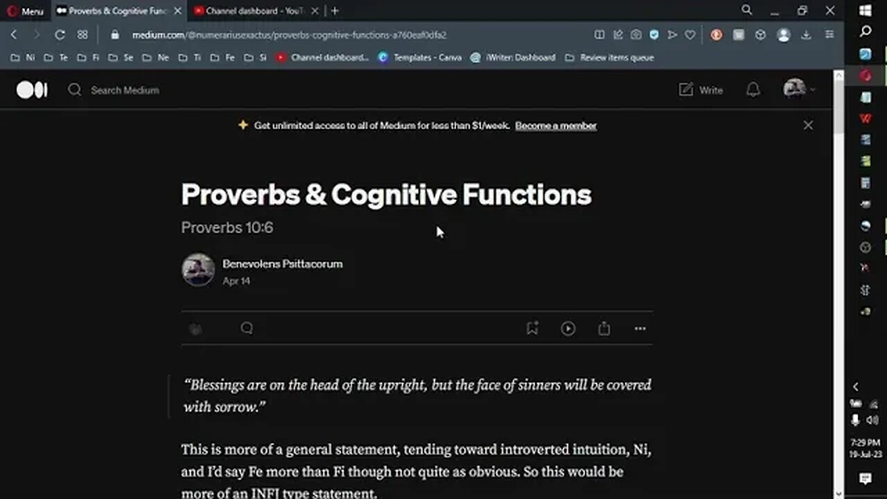 Proverbs 10:6, Proverbs & Cognitive Functions series.