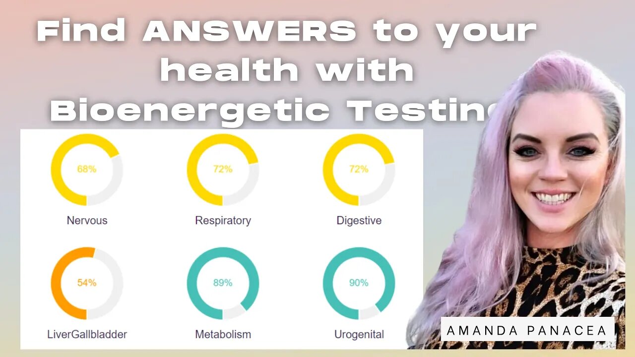 Find ANSWERS to your symptoms with Bioenergetic testing!