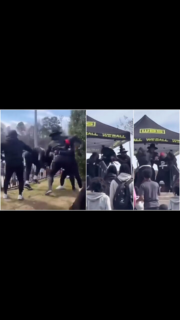 Cam Newton holds his own from getting jumped and doesn't get dropped.