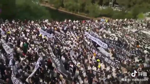 🟨 中國，湖南，爆發大規模民眾遊行活動 🟨
