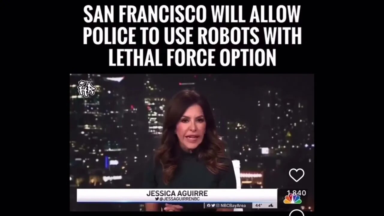 San Francisco Police Authorized To Use Killer Robots 🤖!!