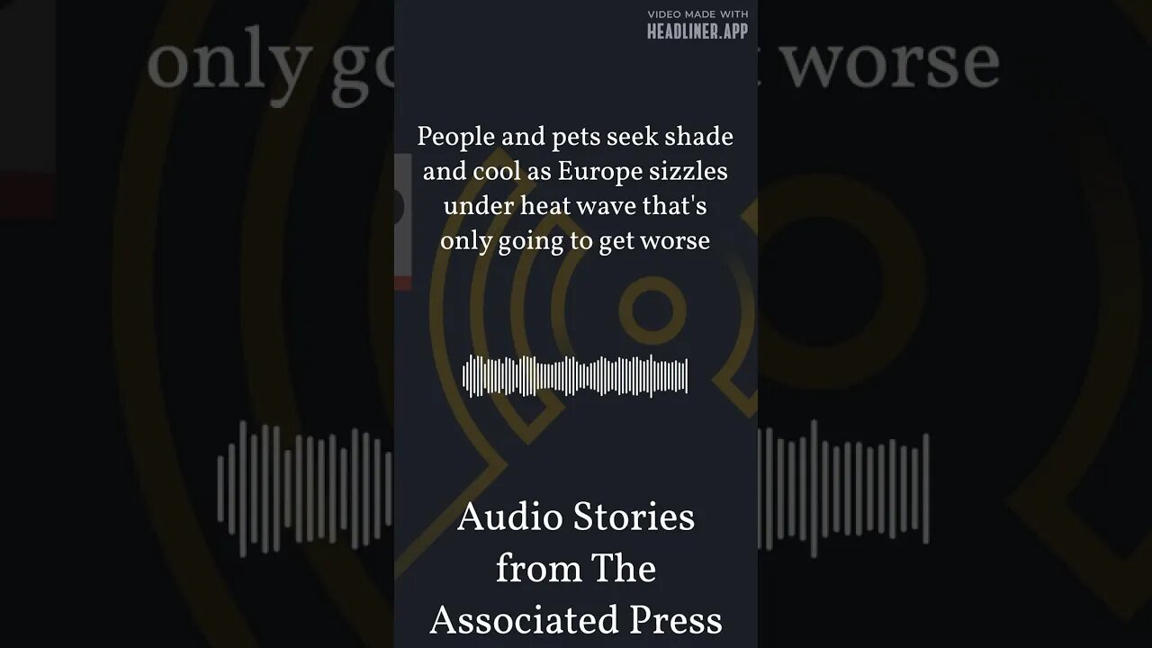 People and pets seek shade and cool as Europe sizzles under heat wave that's only going to get...