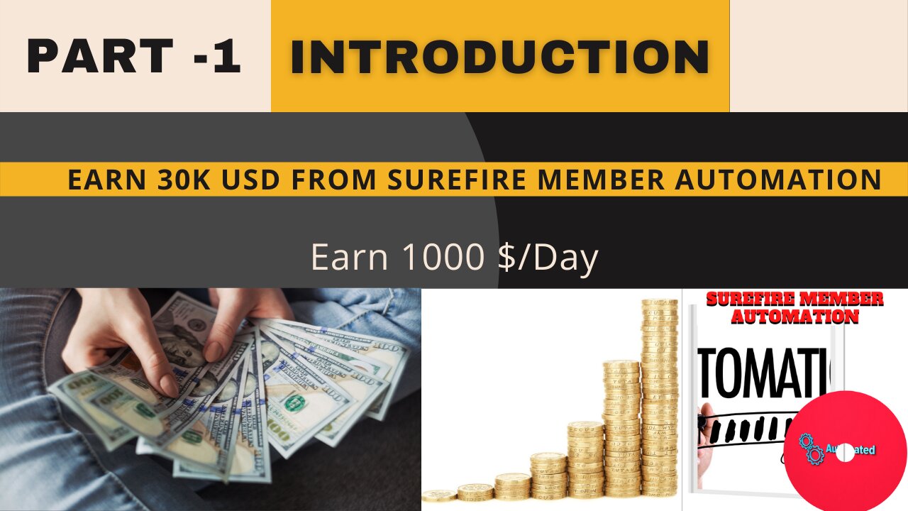 Earn 30k USD From Surefire Member Automation | Part-1| Introduction | Full Process | Step by Step