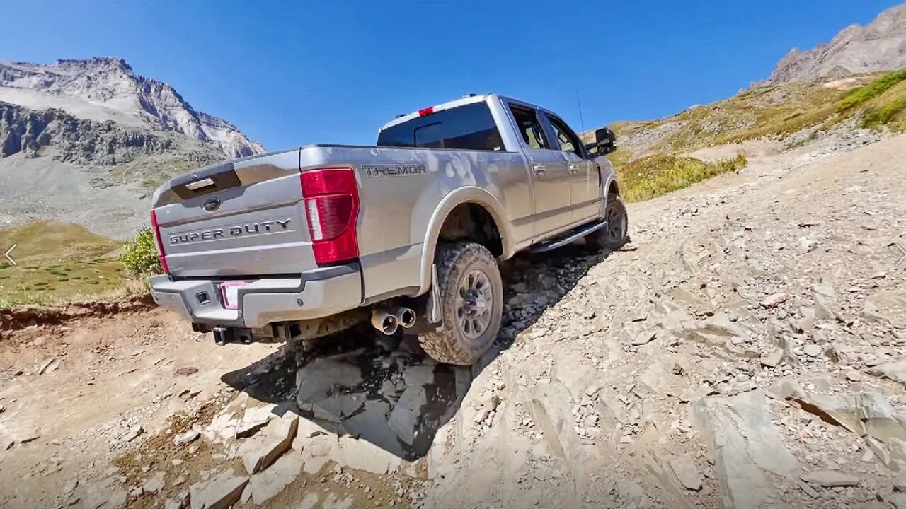 BRAND NEW Ford F-250 Diesel TREMOR Off Roading up a 12,000 FT Mountain Pass