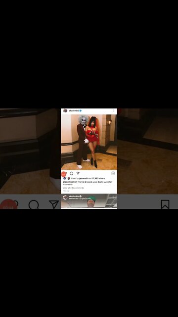 Rich The Kid dressed up as Beatle Juice #richthekid #beatles #costumes #facepainting #makeup #rapper