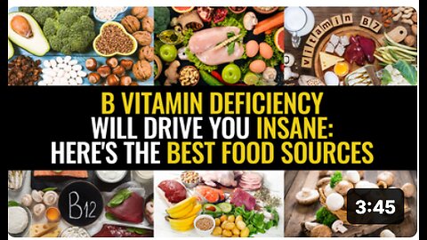 B vitamin deficiency will drive you insane: Here's the best food sources