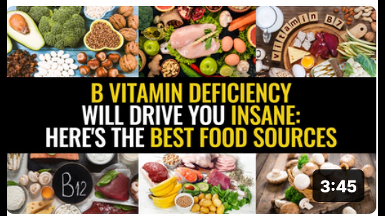 B vitamin deficiency will drive you insane: Here's the best food sources