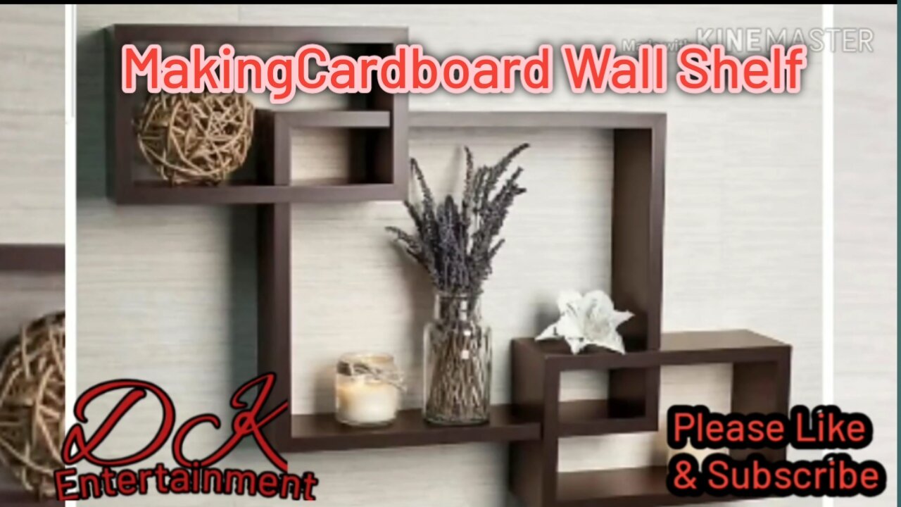 Make Cardboard Wall Shelf | Cardboard Wall Decor |Home Wall Decorating Ideas |Cardboard art