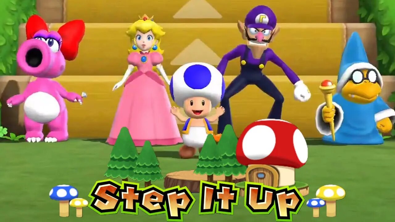 Mario Party 9 Step it up - Birdo vs Peach vs Walugi vs Magkopa