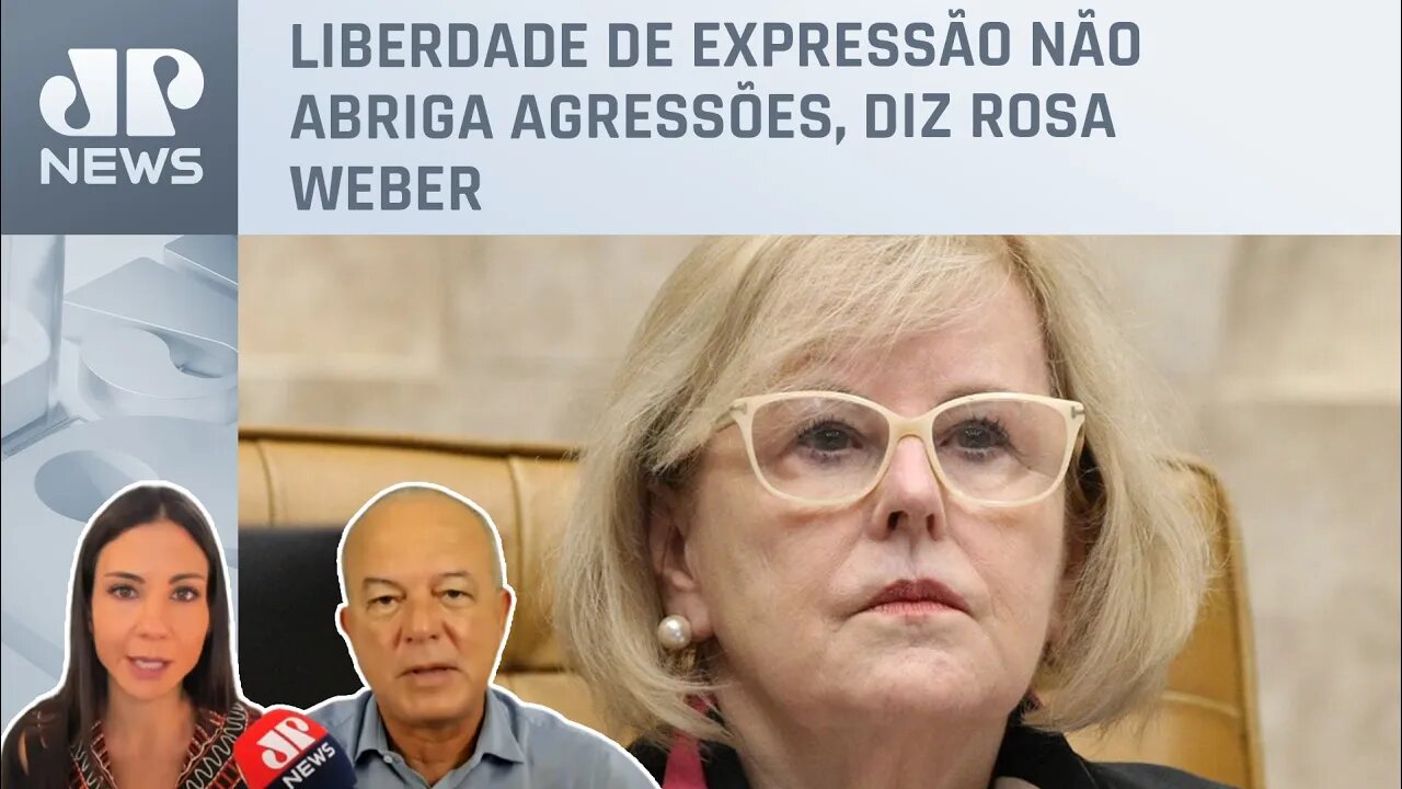 Amanda Klein comenta fala de Rosa Weber sobre liberdade de expressão