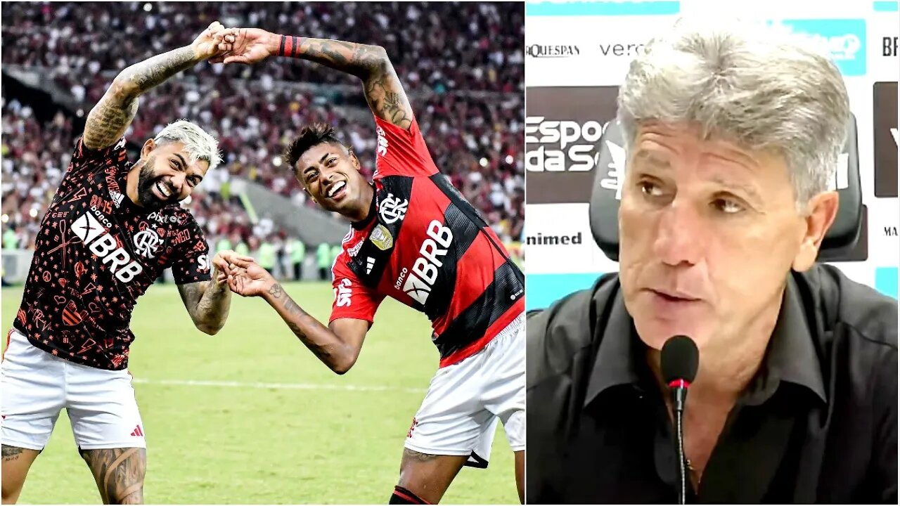 "Hoje NÓS TOMAMOS 3 a 0 do Flamengo, e EU..." Renato Gaúcho É SINCERO após DERROTA do Grêmio!