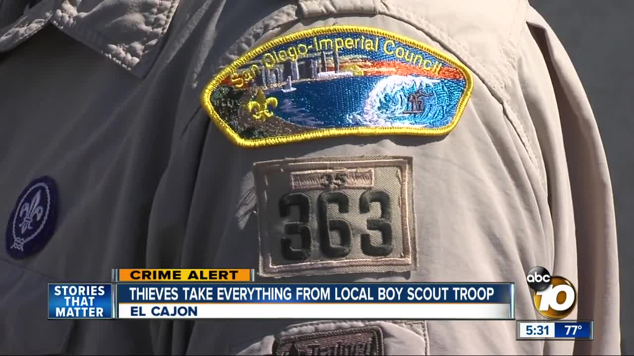 Thieves target El Cajon Boy Scout troop