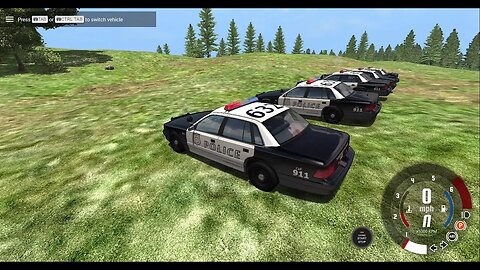 BeamNG.Drive Police Cars Crash