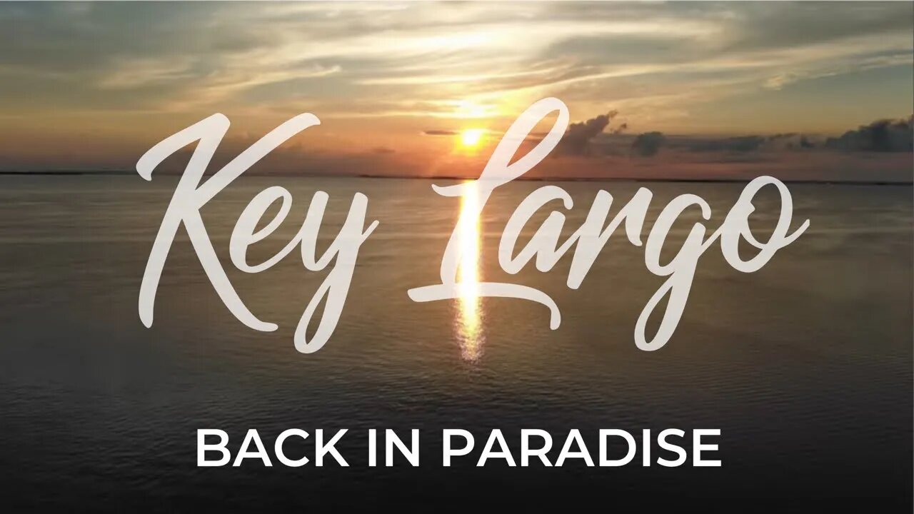 Back in Paradise: Cinematic Sunset in Key Largo | A Breathtaking Drone Experience