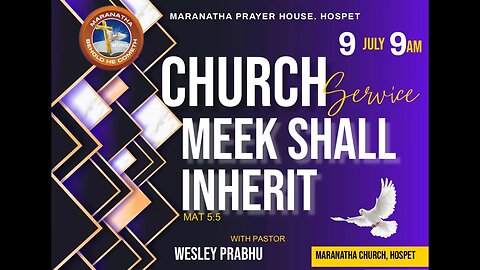 🔴Maranatha Hospet // SUNDAY MESSAGE // 09 - July - 2023 // LIVE //