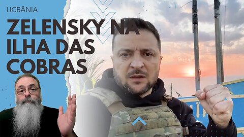 ZELESNKY visita a ILHA das COBRAS no 500o dia da INVASÃO e DESAFIA FROTA russa no MAR NEGRO