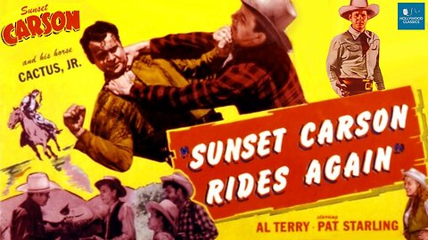 Sunset Carson Rides Again by Oliver Drake 1948