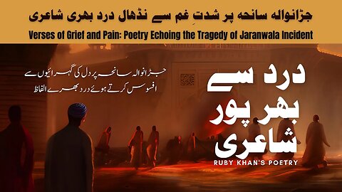 Jaranwala incident - A Poetic Journey Through Pain, Bikhri Sochain by Ruby Khan