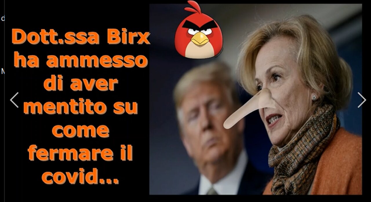 Dott.ssa Birx ha ammesso di aver mentito su come fermare il covid