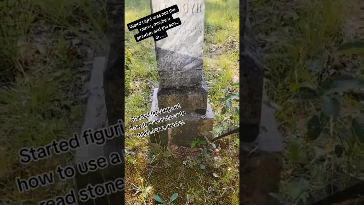Interesting to me. #taphophile #cemetery #orb #light #headstone #mystery