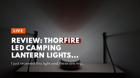 Review: ThorFire LED Camping Lantern Lights Hand Crank USB Rechargeable Lanterns Collapsible Mi...