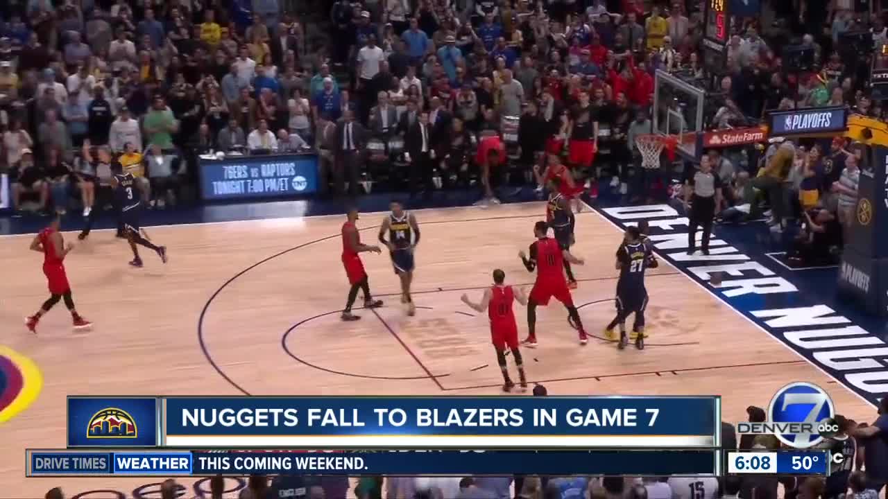 Nuggets fall to Trail Blazers in Game 7