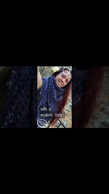 Unveiling Crochet Artistry: The Royal Blue Triangle Granny Scarf!