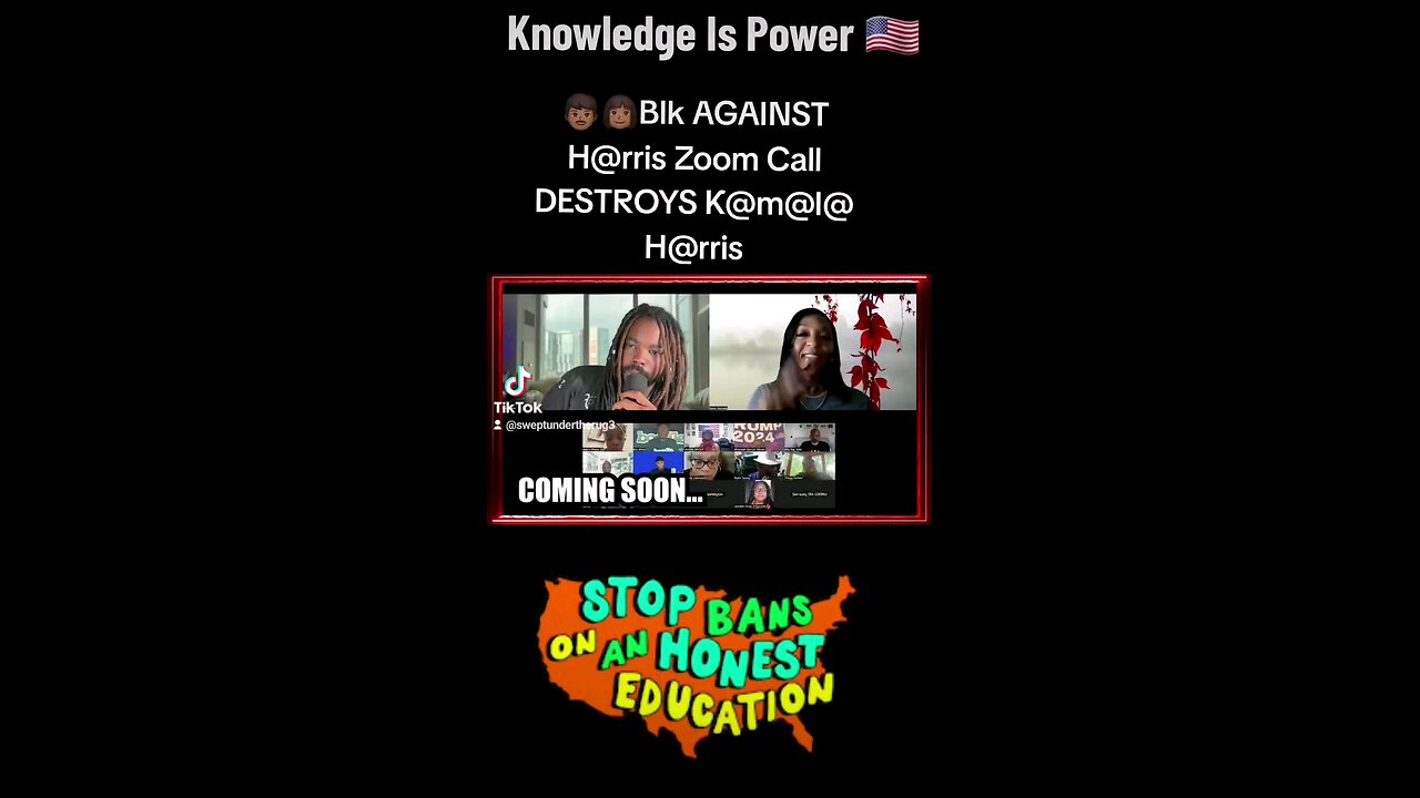 Blacks AGAINST Harris Zoom Call DESTROYS Kamala Harris
