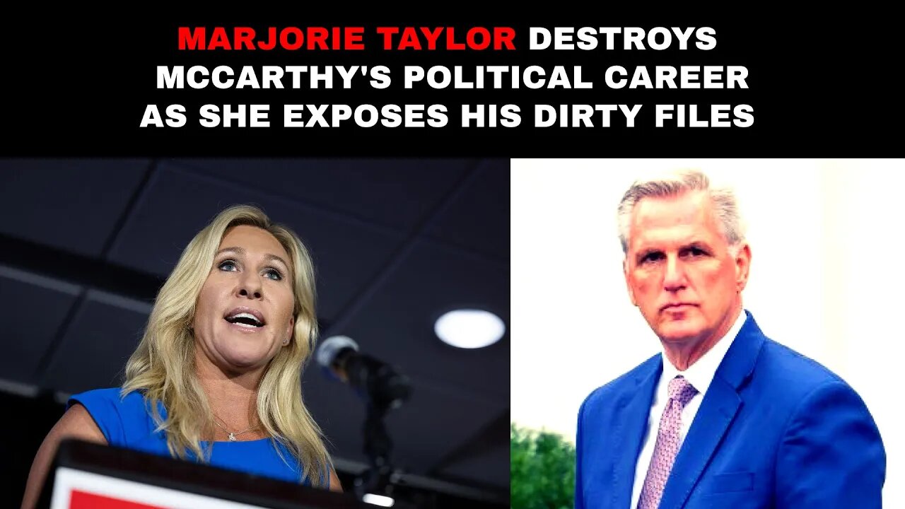 Marjorie Taylor destroys McCarthy's political career as she exposes his dirty files