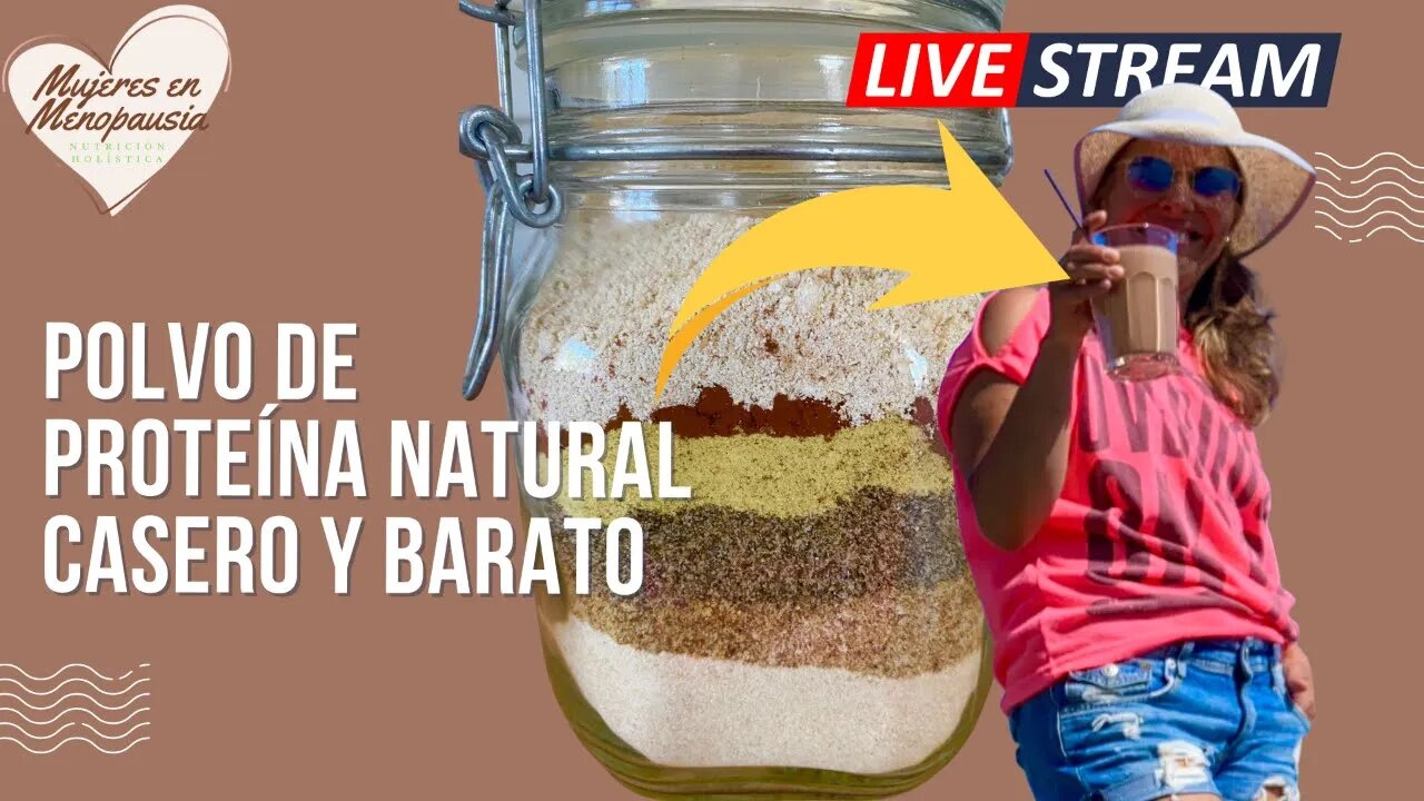 Polvo de PROTEÍNA NATURAL casero y barato