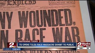 TU OPENS TULSA RACE MASSACRE