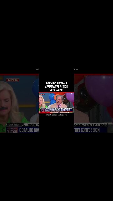 Geraldo Rivera's Affirmative Action Confession