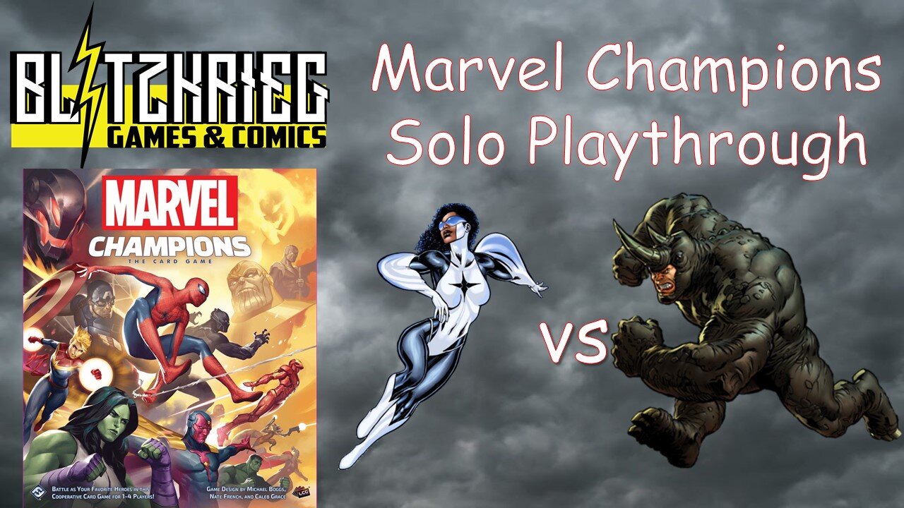 Spectrum vs Rhino Marvel Champions Card Game Solo Playthrough