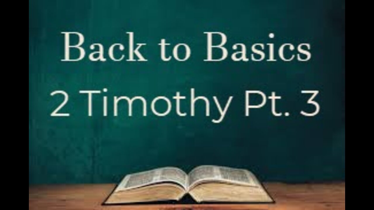 2 Timothy 3 Bible Study