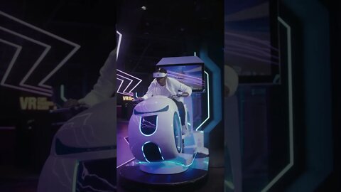 #Shorts Life on two wheels-Man Playing VR Arcade Game