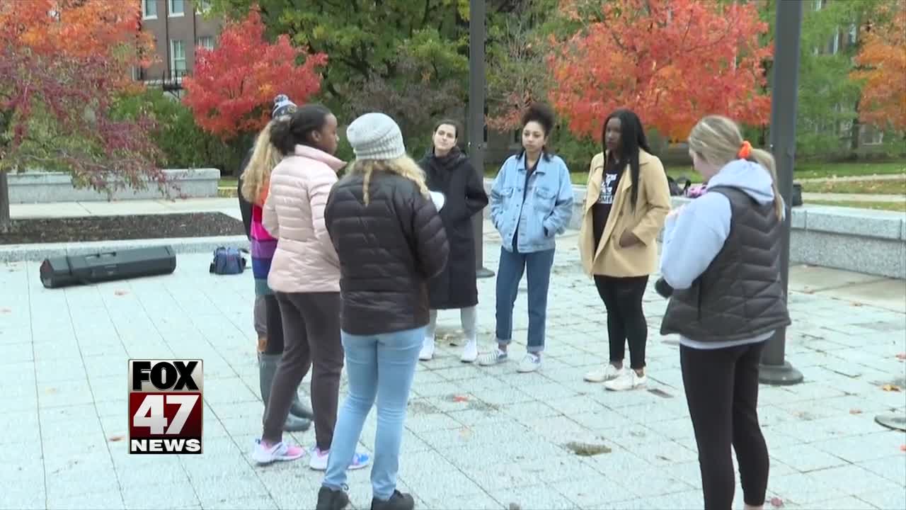 MSU students hold peaceful protests