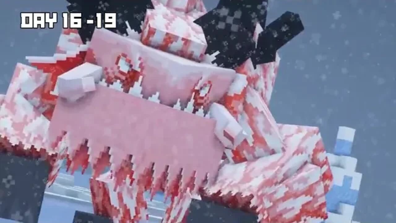 17 ===== I Survived 100 DAYS as a YETI in HARDCORE Minecraft!