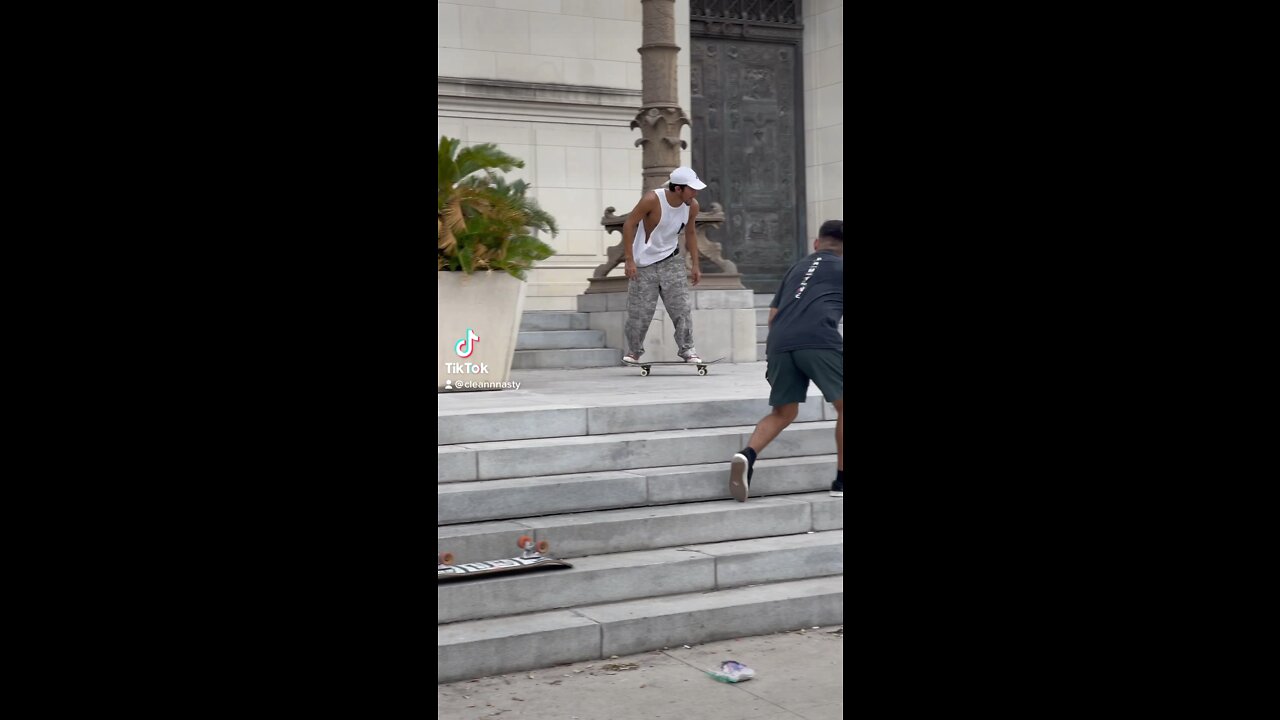 Skateboarding downtown San Antonio