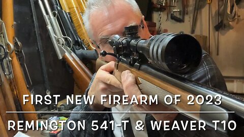 First new firearm for 2023! Remington 541-t with a Weaver T-10 scope. Gorgeous!