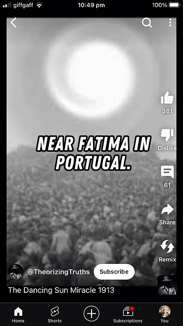 13th October Miracle of Dancing Sun in Fatima Portugal 1917