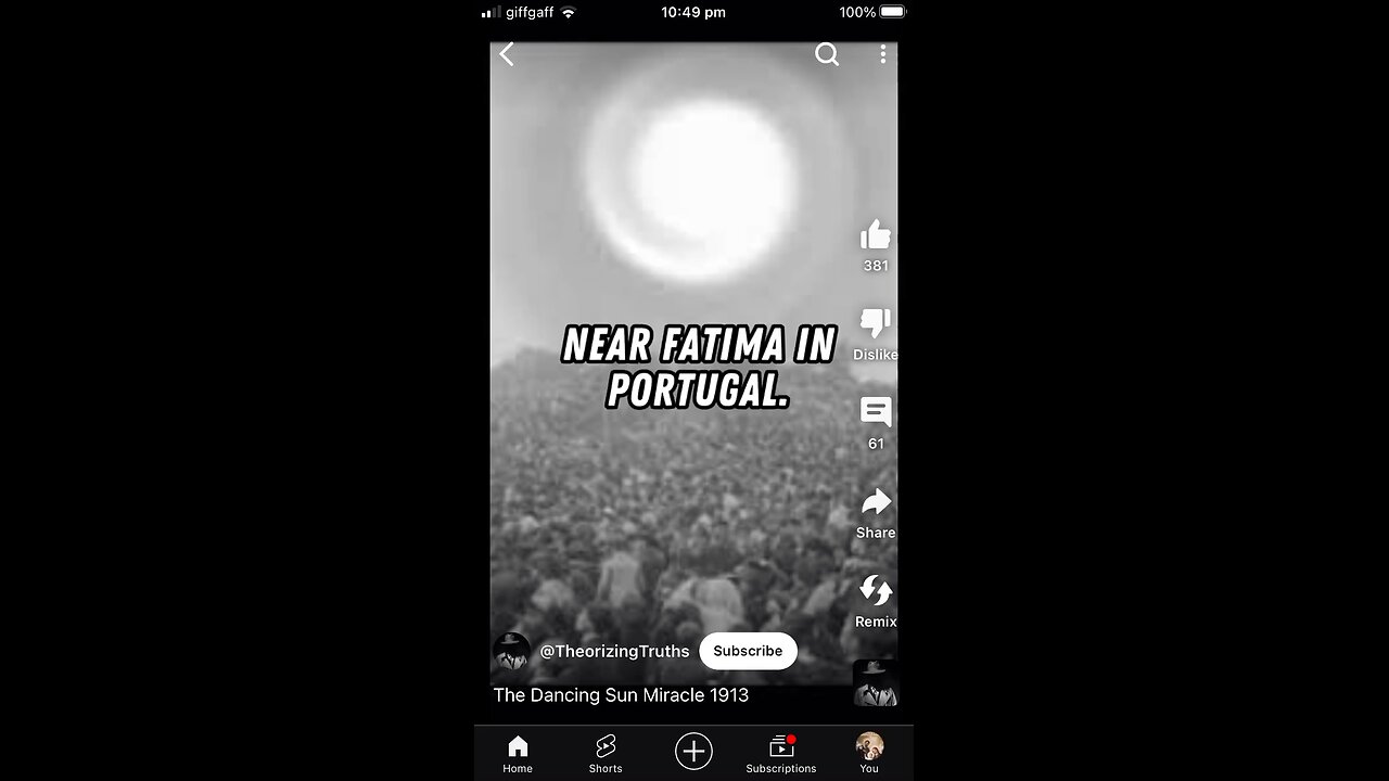 13th October Miracle of Dancing Sun in Fatima Portugal 1917