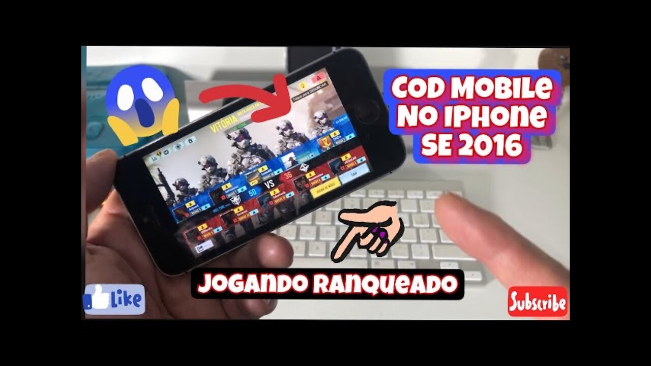 COD MOBILE NO IPHONE SE 2015 - JOGANDO UMA PARTIDA MULTIJOGADOR RANQUEADA - GRÁFICO NO MÁXIMO