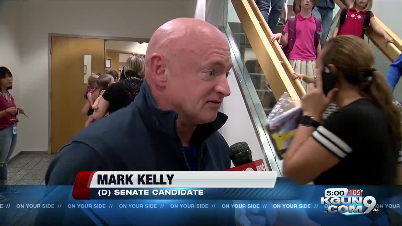 Senate candidate Mark Kelly visits Tucson