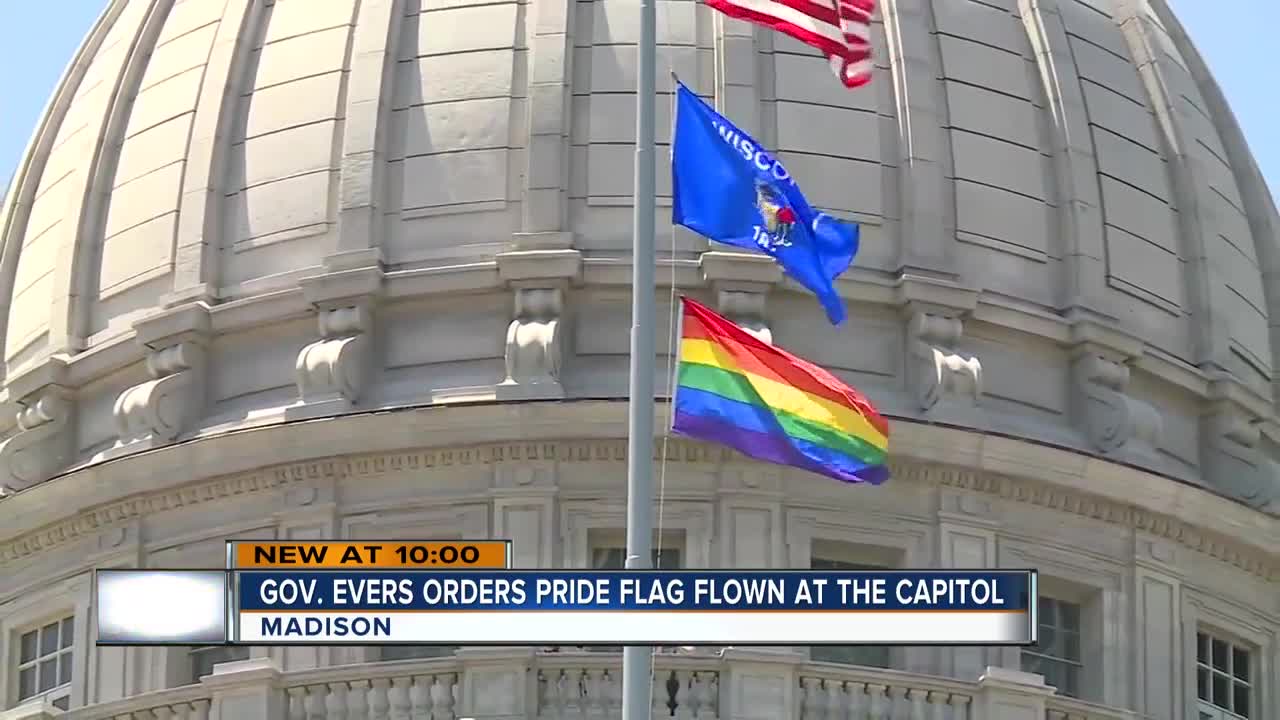 Pride flag flies over state capitol for the first time in history