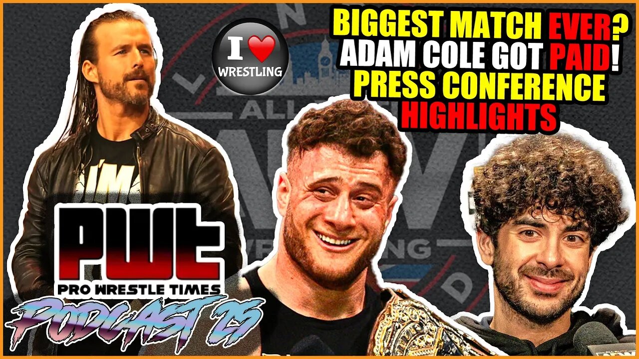 MJF in BIGGEST MATCH EVER? Adam Cole GOT PAID! AEW ALL IN: London Media Scrum