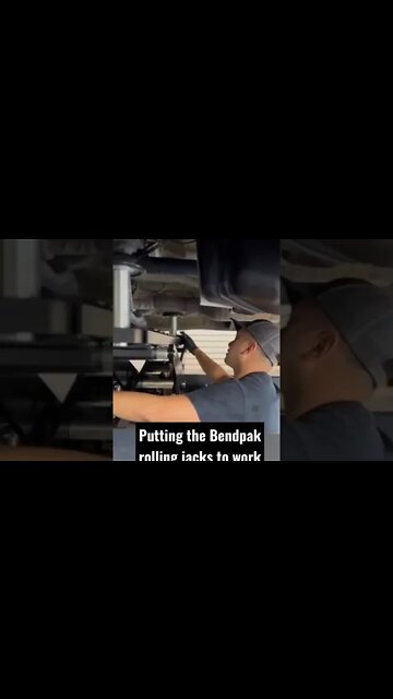 Bendpak rolling jacks making the job easier and safer.