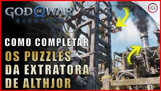 God of war Ragnarok, Como completar os puzzles da Extratora de Althjor | Super dica