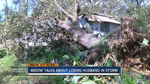 Widow talks about losing husband in storm